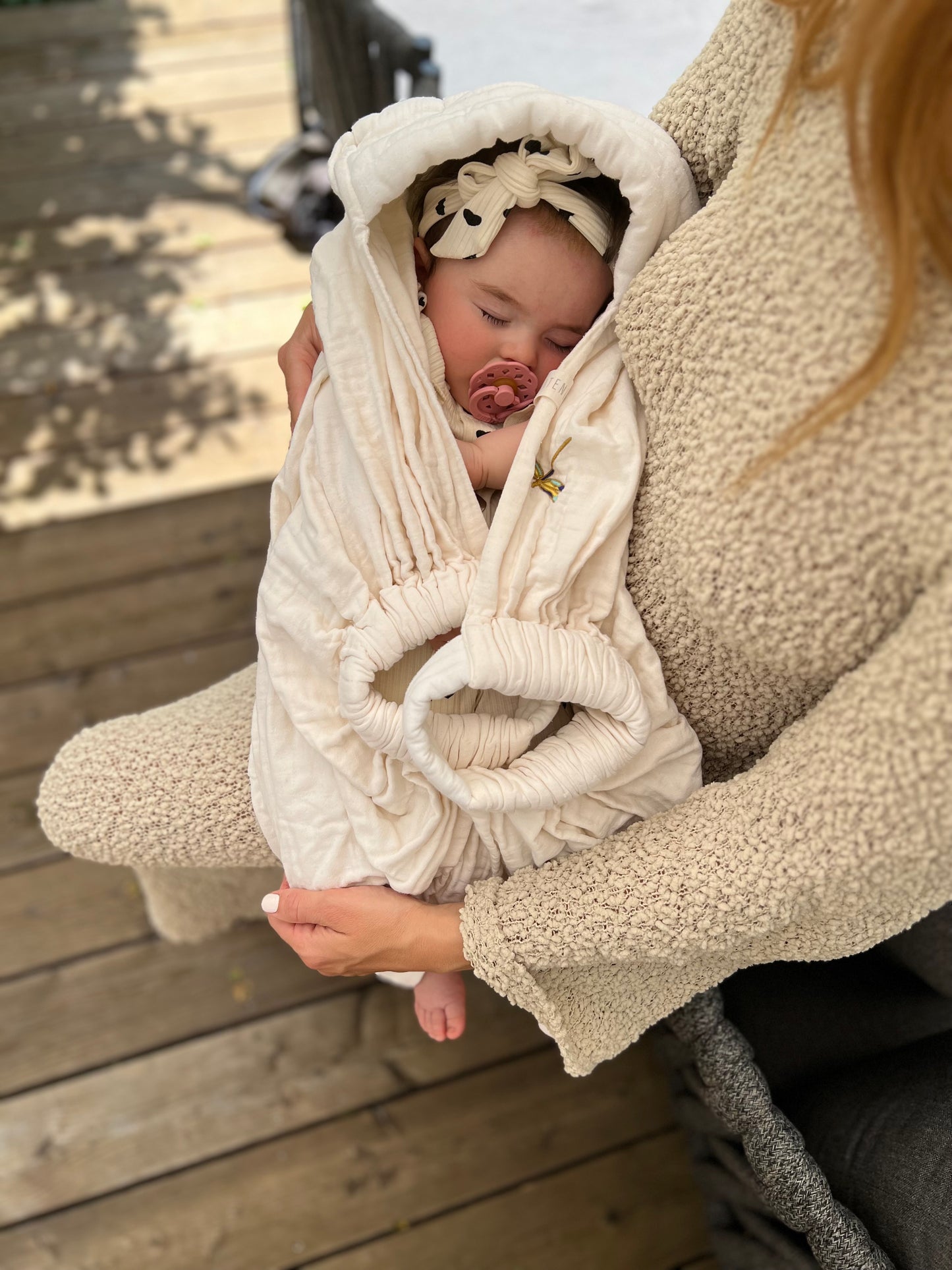 LITEN COSY - THE MOST PRACTICAL BABY BLANKET WITH HANDLES - undyed